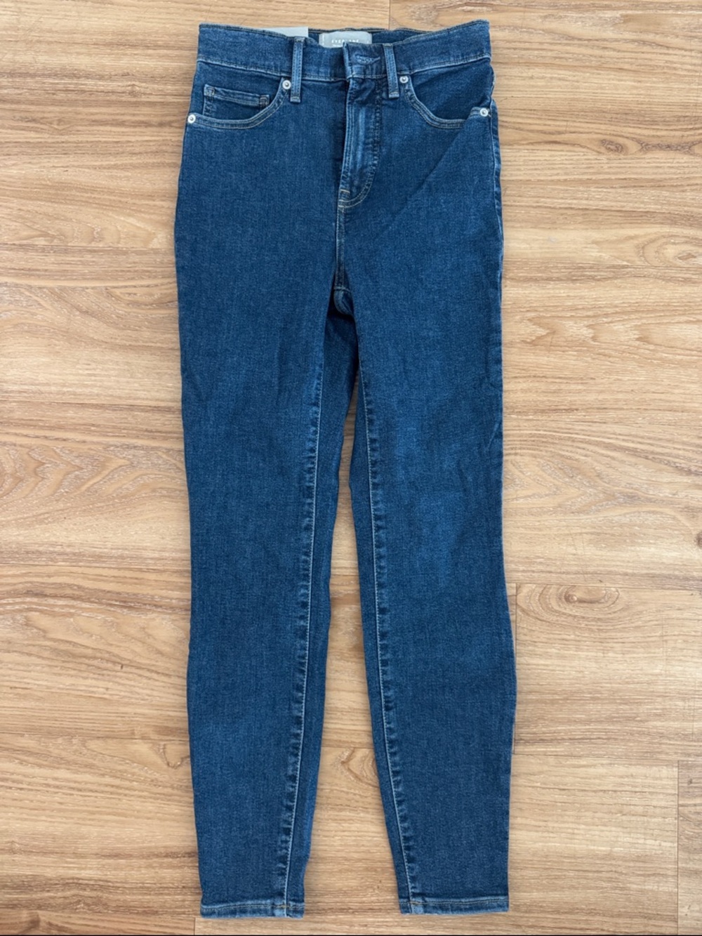 Everlane Women's Skinny Jeans in Dark Blue Wash